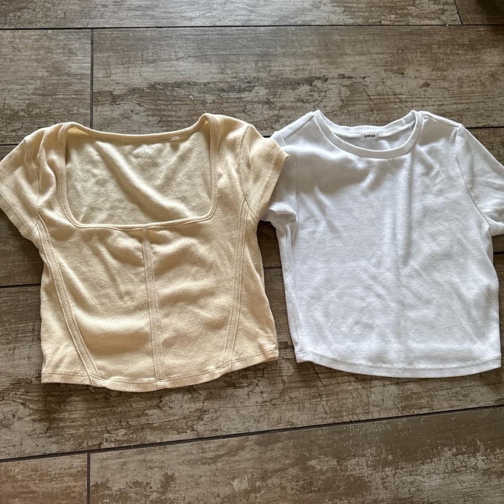 Pacsun and Garage Crop Top Set